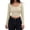 Beige, variant on Women's Long Sleeve Square Neck Crop Top Ribbed Slim Fitted Casual T-Shirt Tops