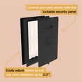 thumbnail image 6 of Hakuna Pets Black Essential Large Pet Door for Screens, Doors & Walls up to 2.17" thick, up to 100 lbs, 6 of 8