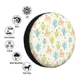 thumbnail image 4 of Naloa Snake And Cactus PVC Leather Spare Tire Wheel Cover for Car Truck SUV Camper Trailer Universal Fit many size14 inch, 4 of 6