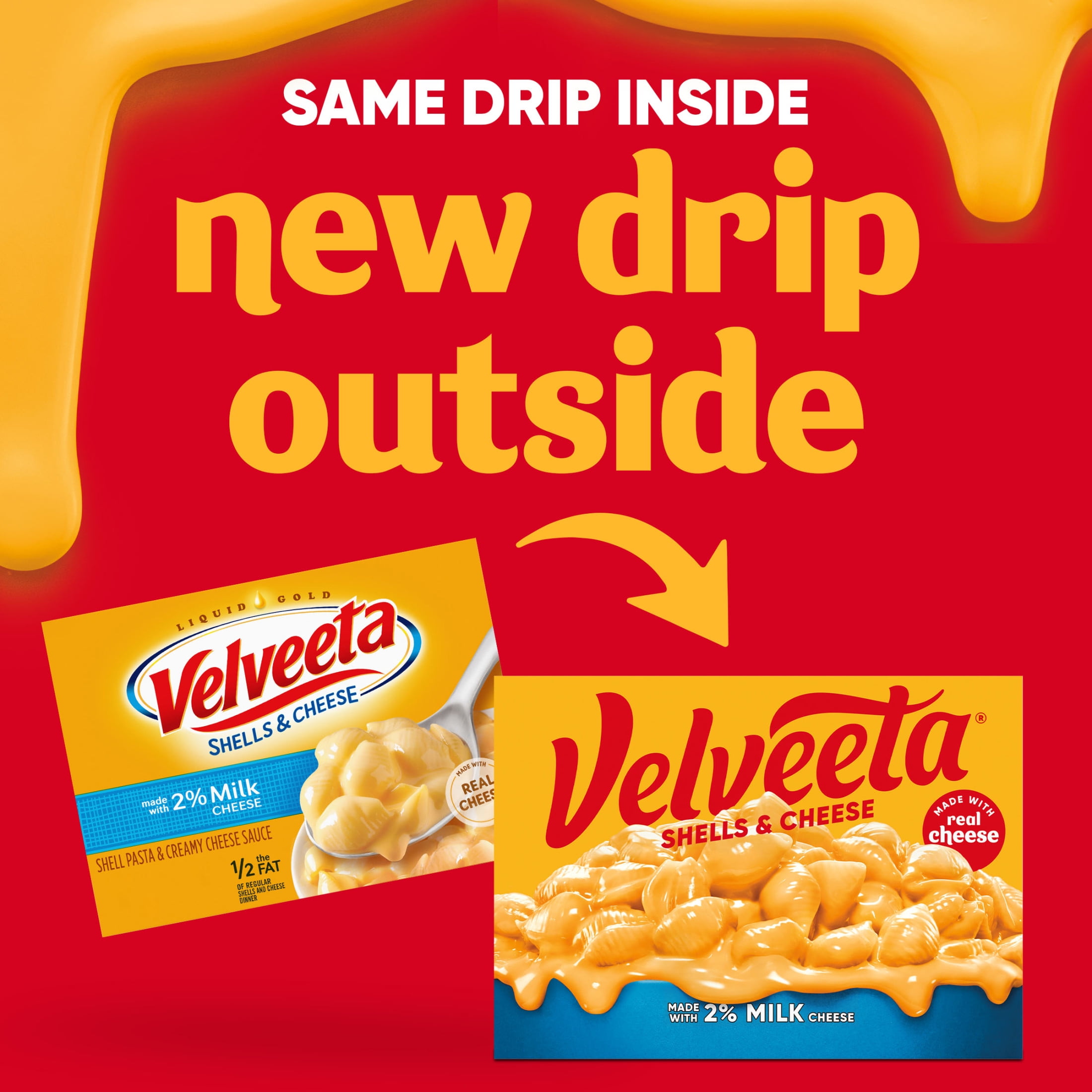 (12 pack) Velveeta Shells and Cheese Mac and Cheese, 1 Box, for Easy Dinner or Dinner Sides, with 2% Milk Cheese, Made with Real Cheese, 12 oz