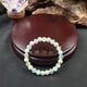 thumbnail image 5 of Pulsera de cristal Pulsera de piedra Shoushan Piedra natural Pulsera hecha a mano Pulsera de cristal natural con línea elástica, 5 of 7