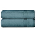 thumbnail image 2 of Adobella 2 Premium Turkish Bath Mats, 100% Combed Turkish Cotton, 800 GSM, 20 x 33 inch, Teal Green, 2 of 7