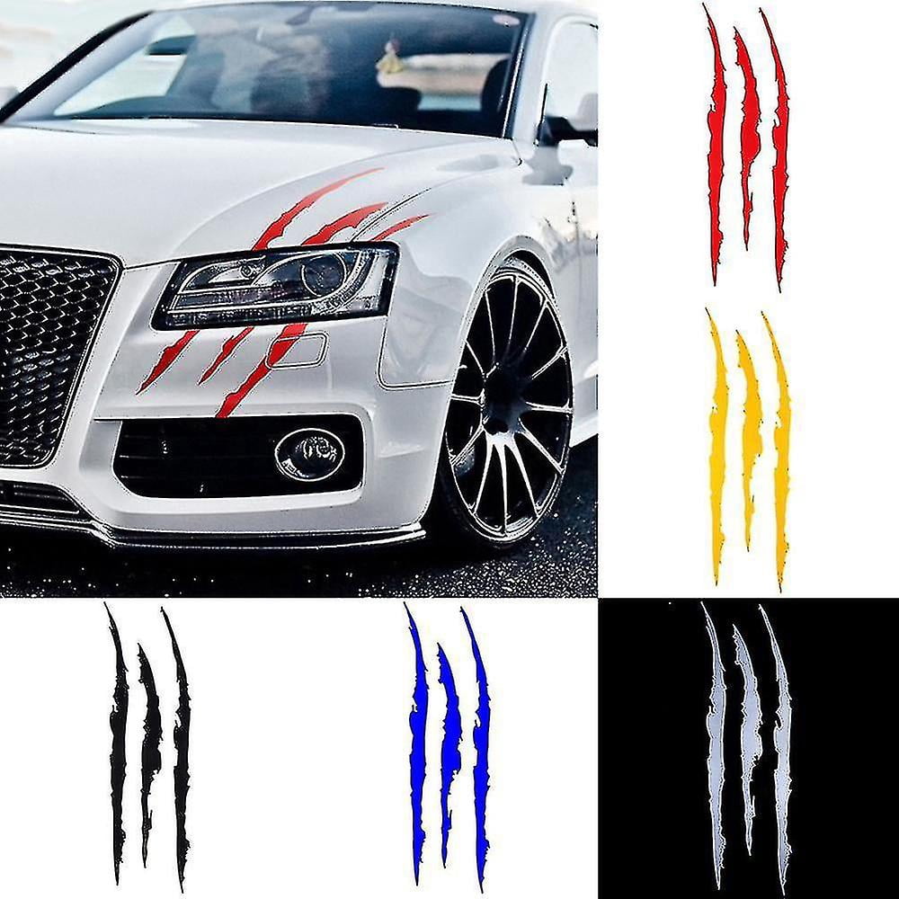 Pegatinas Reflectantes Gigantes Con Forma De Tirita Para Coche – 4 Unidades (2 Grandes Y 2 Pequeñas) De EVA, Adhesivo Fuerte