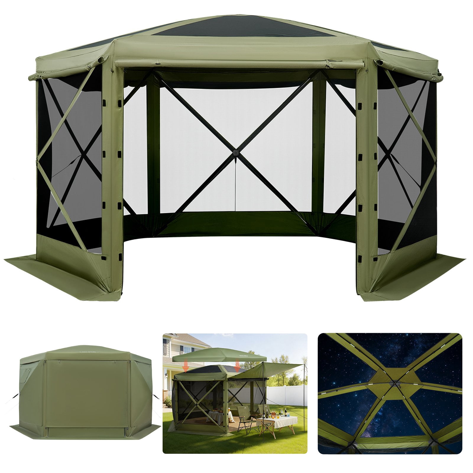 Coleman Outdoor Camping Pop Up Screen House Canopy Sun Shelter