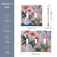 thumbnail image 2 of Yayeee Toggle Light Switch Wall Plate 2-Gang 4.56"x4.48" Decorative Outlet Cover, Flowers and Leaves, 2 of 7