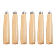 6Pcs Wooden File Handle Replacement File Handle Accessories Rust Proof Filing Tools