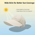 thumbnail image 4 of longantii UPF Sun Protection Baseball Hat for Men and Women, Adjustable UV Protection Wide Brim Baseball Hollow Top Cap, 4 of 7