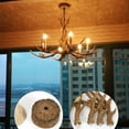 thumbnail image 2 of 6 Lights Rustic Deer Horn Antler Chandelier Pendant Light Fixture Ceiling Lamp, 2 of 9