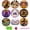 Halloween, variant on 8PCS Hummingbird Diamond Painting Coasters Set with Holder, DIY Diamond Art Coaster Kit for Adults, Wooden 4x4 Inch Sparkling Craft Kit for Home Decor & Gift
