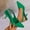 Green, variant on Drppepioner Women's Sandals Clearance! Women's Summer New Large Size Good with Satin High Heel Sandals Shallow Mouth Back Trip High Heel Shoes Pink