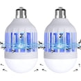 thumbnail image 1 of Lámpara LED antimosquitos 2 en 1, bombilla E27 con luz ultravioleta, matamoscas eléctrico, trampa para mosquitos, matamosquitos para balcón, patio, casa de campo, jardín y pasillo., 1 of 5