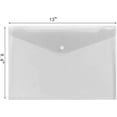 thumbnail image 2 of Sobre de polietileno, 12 sobres para documentos con botón a presión, carpeta de documentos transparente de calidad para tamaño A4 (transparente), 2 of 5