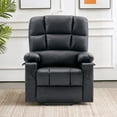 thumbnail image 2 of MCombo Dual Motor Large Power Lift Recliner Chair with Massage and Heat for Elderly Big and Tall People, Infinite Position, Extended Footrest, Faux Leather 7680 (Black, Large), 2 of 9