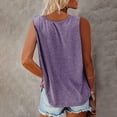 thumbnail image 3 of BLVB Sleeveless Tops for Women V Neck Solid Color Casual T Shirts Loose Comfy Basic Tank Tops Summer Clothes, 3 of 5