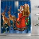 thumbnail image 3 of Alfombra navideña con estampado navideño, juego de cuatro piezas para baño y baño, 3 of 8