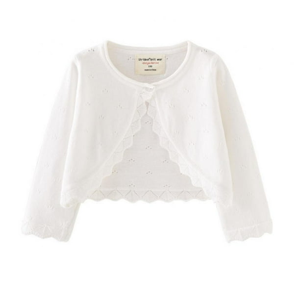 Xmarks Little Girls Sweater Shrug Knit Cardigan Bolero Coat Children