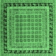 thumbnail image 1 of Ahgly Company Indoor Square Oriental Emerald Green Industrial Area Rugs, 5' Square, 1 of 4