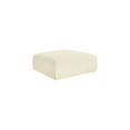 thumbnail image 5 of Meridian Furniture Shaggy Cream Corduroy Performance Fabric Ottoman, 5 of 7