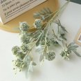 thumbnail image 3 of 9 Heads Long Stem Dandelion Flower Ball Branch Plastic Artificial, 3 of 5