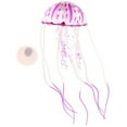 thumbnail image 2 of FAMTKT Fish Tank Fluorescent Glowing Beauty Artificial Fake Jellyfish Ornament Aquarium, 2 of 2