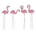 Flamingo Garden Statues 4 Pcs Pink Flamingo Yard Art Outdoor Sculptures