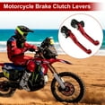 thumbnail image 2 of Palancas de freno y embrague cortas para Honda CRF450R CRF450RX, aleación de aluminio roja, 1 par, 2 of 7