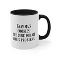 thumbnail image 4 of Grandma Gifts Two-Tone 11oz Mug "Gramma's cookies: the cure for all life's, 4 of 4