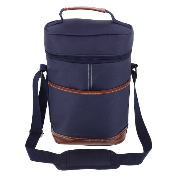 DEEPCRAFF Travel Picnic Wine Carrier Insulated Leakproof Cooler Tote for Portable Wine Storage Outdoors