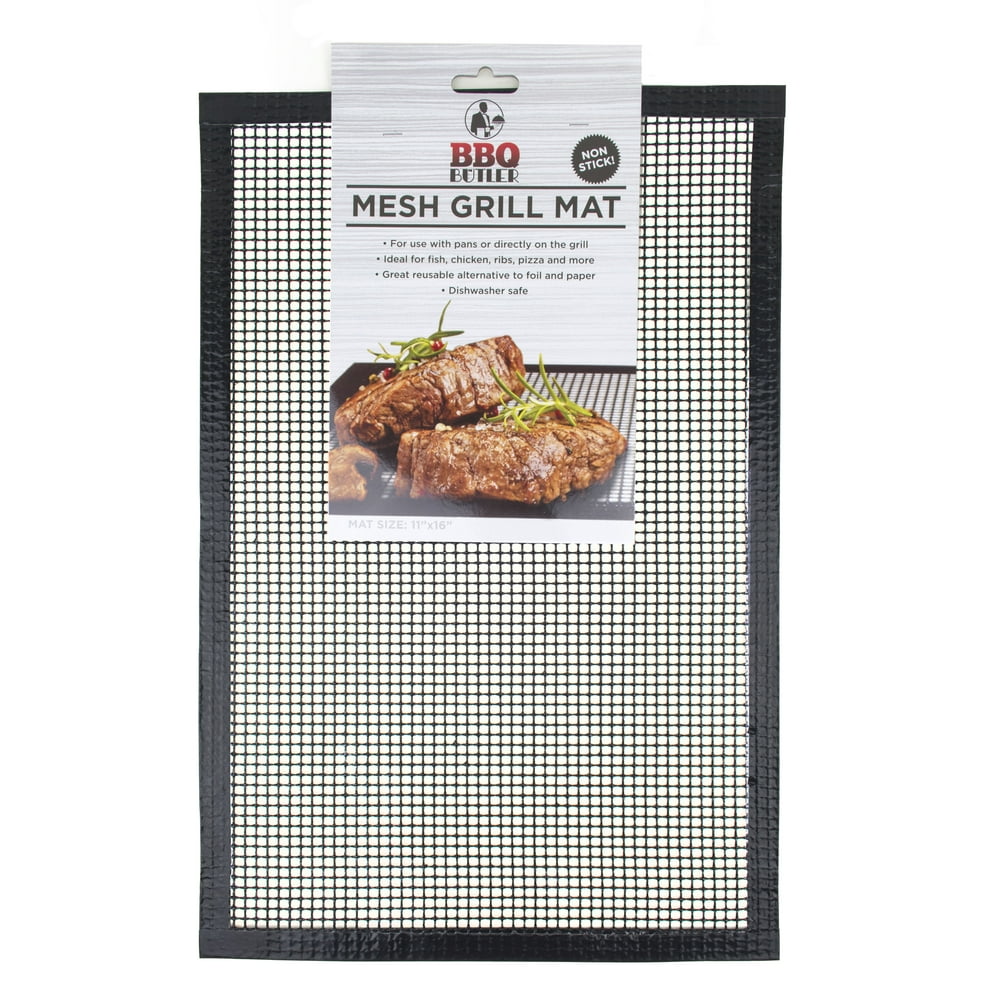 BBQ Butler Mesh Grill Mat Perfect For Smokers (11 x 16 inch) 2 Mats