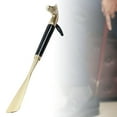 thumbnail image 3 of Sturdy Long Handle Shoehore Shoe Helper Shoe Store Long Handled house tools 56cm Black Horse, 3 of 8
