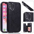 thumbnail image 1 of Compatible for iPhone 6 Plus Wallet Case with Card Holder, Embossed Butterfly Premium PU Leather Double Magnetic Buttons Flip Shockproof Protective Case Cover for iPhone, 1 of 6