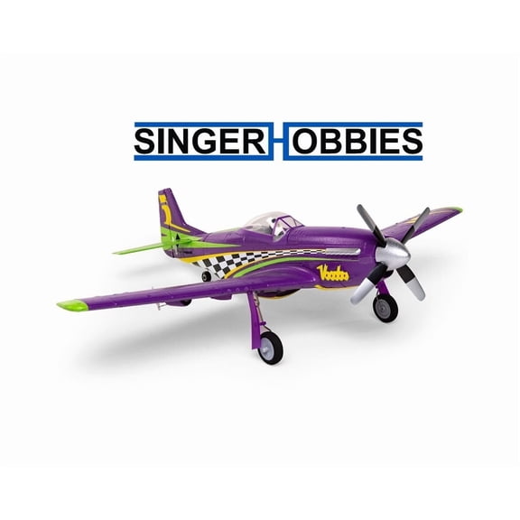 E-flite EFLU4350 UMX P-51D Voodoo BNF Basic Airplane 493mm w/AS3X & SAFE Sel HH