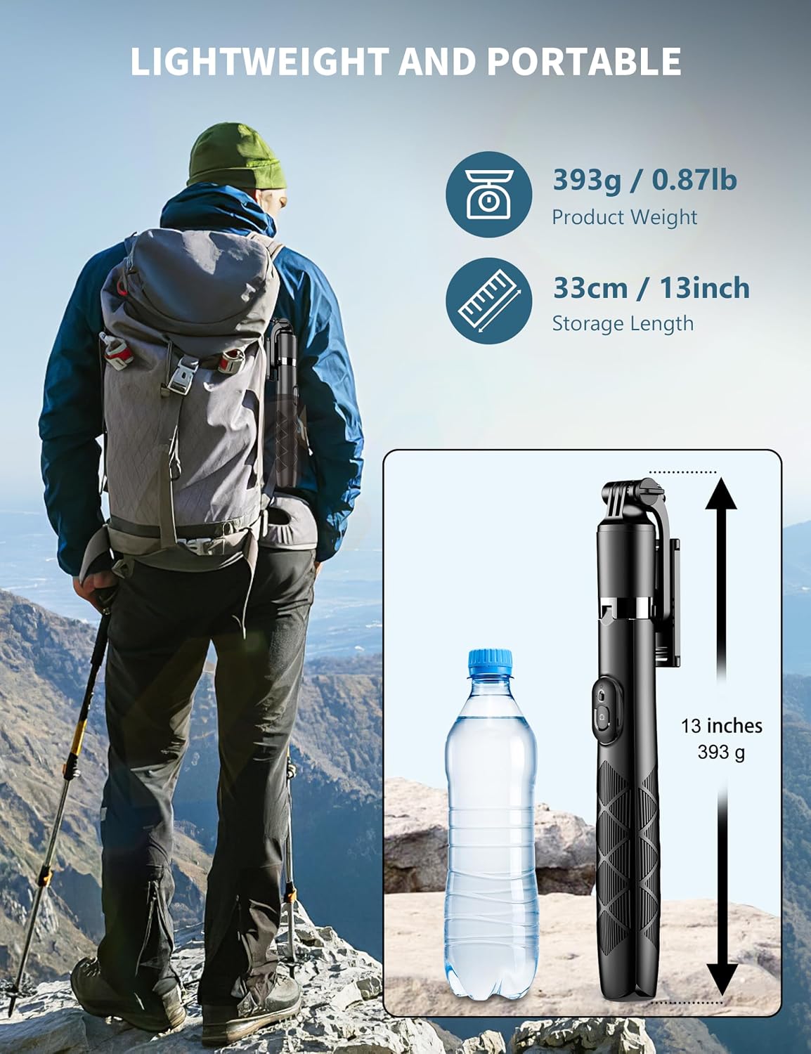 SelfieShow 71 inch Phone Tripod with Wireless Remote photo 7