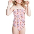 thumbnail image 3 of FOR U DESIGNS Koala Strawberry Halter Neck Swimsuit for Girls 7-8 Years Old Comfy Kids Beach Wear Casual One Piece Bathing Suit for Swimming Class Polyester Activewear, 3 of 6