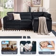 thumbnail image 2 of Bonzy Home Modular Sectional Sofa, L‑Shaped Couch, Ultra‑Comfort Seating – Configurable for Living Room & Family Room, Charcoal, 2 of 8
