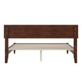 thumbnail image 6 of AFI Aria Queen Modern Solid Wood Low Profile Platform Bed, Walnut, 6 of 13