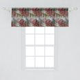 thumbnail image 2 of Ambesonne Floral Window Valance, Gerbera Shadowy Effect Art, 54" X 18", Pale Maroon Olive Green, 2 of 3