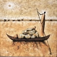 thumbnail image 2 of Rauscher, Michel 26x26 Black Ornate Wood Framed with Double Matting Museum Art Print Titled - Amber Nightfall, 2 of 4