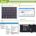 thumbnail image 4 of Batería Bituli 6 GTPY 97 Wh para Dell XPS 15-9560 15-9550 15-9570, 4 of 6