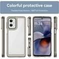 thumbnail image 2 of Case for Moto G55 5G,Moto G55 5G Case,Transparent TPU+PC Acrylic Protective Military Grade  Heavy Duty Shockproof Protection Phone Case for Motorola Moto G55 5G (Gray), 2 of 16