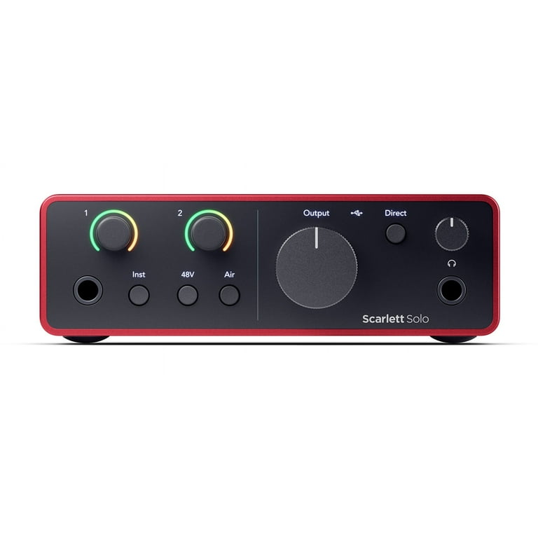 Focusrite Scarlett Solo 4th Gen Studio Recording USB Audio