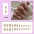 thumbnail image 2 of Fofosbeauty 24pcs Press on False Nails Tips, Almond Fake Acrylic Nails, Little Hearts White, 2 of 9