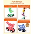 thumbnail image 6 of Wooden Dinosaur Train Set, Learning Dinosaur Toys and Number Train for Toddlers, Educational Montessori Toy for Counting and Motor Skills, for 3-5 Year Old Boys Girls, 6 of 7