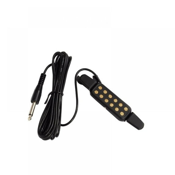 2 Pack 12 Sound Hole Guitar Pickup, Classic Transducer Pickups Electric Volume Pickup Accessories for Acoustic Guitar