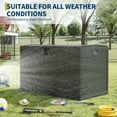 thumbnail image 4 of Kicctian 120 Gallon Outdoor Storage Box, Large Lockable Resin Deck Bin for Garden Tools, Patio Cushions & Pool Accessories, Black, 4 of 8