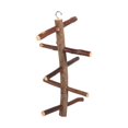 thumbnail image 2 of Pañuelo de pájaro, soporte de ladrido de madera natural, escalera giratoria, jaula de loro, juguete Afortunado Sencillez, 2 of 5