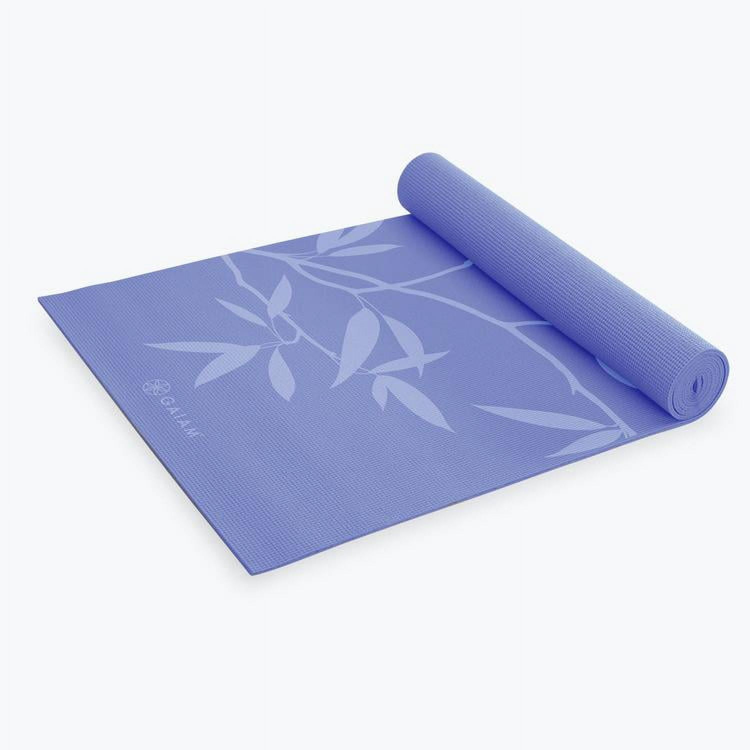 Gaiam Premium Print Yoga Mat, Ash Leaves, 6mm