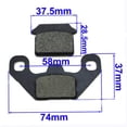 thumbnail image 2 of 2 Establezca Las Pastillas De Para El CRF50 Chino 50 70 110 125 140 , Compruebe El Tamaño Antes Del Pedido Cola Pastilla de freno de motocicleta, 2 of 8