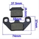 thumbnail image 2 of Pastillas de freno Macarena para Bicicleta de Chino CRF50 70110125140 Pastilla de freno de motocicleta, 2 of 7