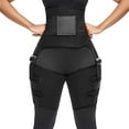 thumbnail image 1 of 3 in 1 Sweat Waist Thigh Trimmer Trainer Belt Neoprene Butt Lifter Belt Trimmer Waist Slimmer Belt Shaperwear for Weight Loss Training, 1 of 6